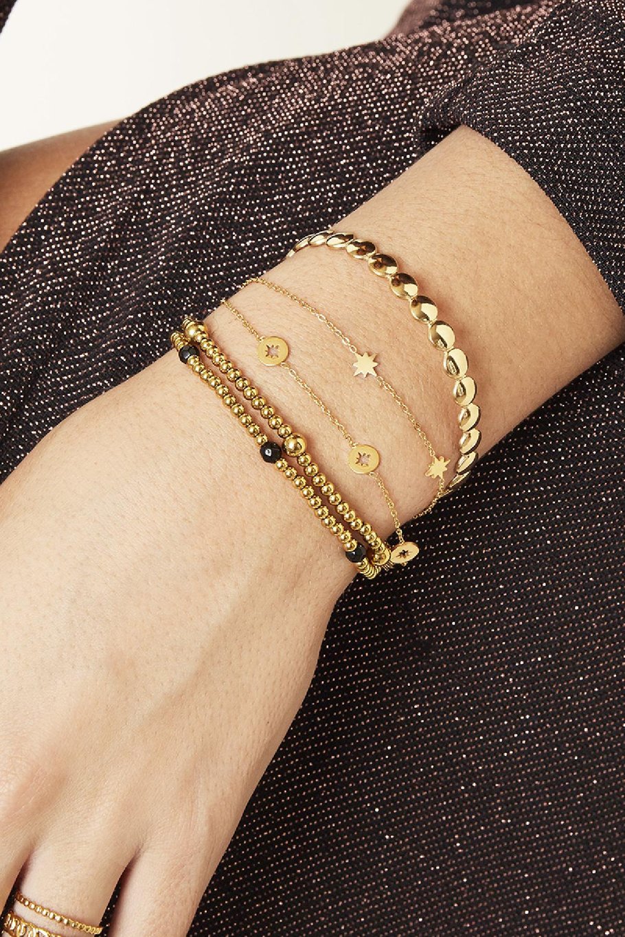 Bracelet Starstruck Gold Color Stainless Steel Picture2